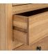 VITRINA NATURAL MADERA MINDI SALÓN 90 X 40 X 180 CM