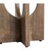 MESA AUXILIAR MARRÓN MADERA-CRISTAL 40 X 40 X 51 CM