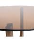 MESA CENTRO MARRÓN MADERA-CRISTAL 60 X 60 X 41 CM