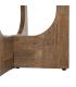 MESA CENTRO MARRÓN MADERA-CRISTAL 60 X 60 X 41 CM