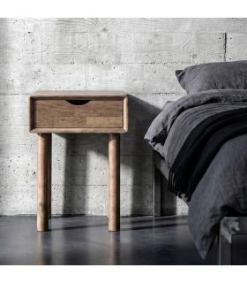 MESITA MARRÓN MADERA 40 X 40 X 55 CM