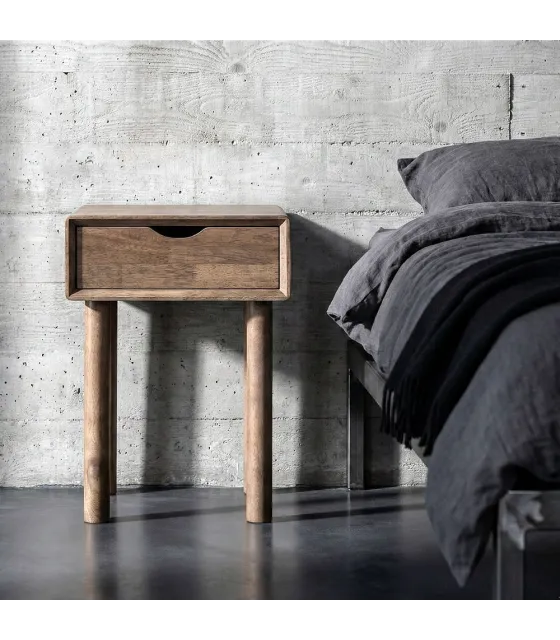 MESITA MARRÓN MADERA 40 X 40 X 55 CM