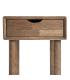 MESITA MARRÓN MADERA 40 X 40 X 55 CM