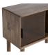 MUEBLE AUXILIAR MARRÓN MADERA-CRISTAL 80 X 38 X 70 CM