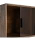 MUEBLE AUXILIAR MARRÓN MADERA-CRISTAL 80 X 38 X 70 CM