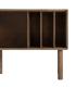 MUEBLE AUXILIAR MARRÓN MADERA-CRISTAL 80 X 38 X 70 CM