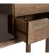 MUEBLE AUXILIAR MARRÓN MADERA-CRISTAL 80 X 38 X 70 CM
