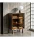 VITRINA MARRÓN MADERA-CRISTAL 70 X 40 X 100 CM