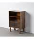 VITRINA MARRÓN MADERA-CRISTAL 70 X 40 X 100 CM
