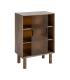 VITRINA MARRÓN MADERA-CRISTAL 70 X 40 X 100 CM