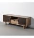 MUEBLE TV MARRÓN MADERA-CRISTAL 150 X 40 X 55 CM