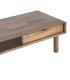 MESA CENTRO MARRÓN MADERA-CRISTAL 120 X 60 X 40 CM