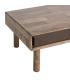 MESA CENTRO MARRÓN MADERA-CRISTAL 120 X 60 X 40 CM