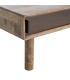 MESA CENTRO MARRÓN MADERA-CRISTAL 120 X 60 X 40 CM