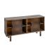 APARADOR MARRÓN MADERA-CRISTAL 160 X 46 X 80 CM