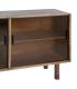 APARADOR MARRÓN MADERA-CRISTAL 160 X 46 X 80 CM
