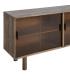 APARADOR MARRÓN MADERA-CRISTAL 160 X 46 X 80 CM