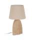 PANTALLA BEIGE TEJIDO ILUMINACIÓN 40 X 40 X 30 CM