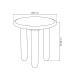 MESA AUXILIAR LACADO GRANATE DM SALÓN 50 X 50 X 50,50 CM