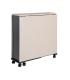 MESA PLEGABLE PLEGABLE NEGRO-CREMA 148 X 71 X 74 CM