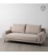 SOFÁ 3 PLAZAS TAUPE TEJIDO-METAL SALÓN 216 X 86 X 90 CM