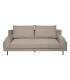 SOFÁ 3 PLAZAS TAUPE TEJIDO-METAL SALÓN 216 X 86 X 90 CM