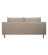 SOFÁ 3 PLAZAS TAUPE TEJIDO-METAL SALÓN 216 X 86 X 90 CM