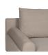 SOFÁ 3 PLAZAS TAUPE TEJIDO-METAL SALÓN 216 X 86 X 90 CM