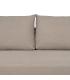 SOFÁ 3 PLAZAS TAUPE TEJIDO-METAL SALÓN 216 X 86 X 90 CM