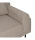 SOFÁ 3 PLAZAS TAUPE TEJIDO-METAL SALÓN 216 X 86 X 90 CM