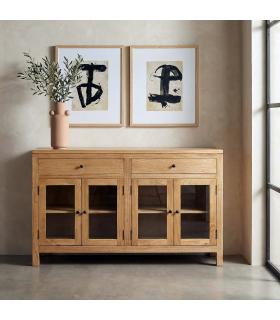 APARADOR NATURAL MADERA MINDI SALÓN 140 X 40 X 89 CM