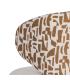 SILLÓN BITEJIDO CREMA-OCRE TEJIDO-MADERA 73 X 68 X 74 CM