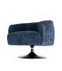 SILLÓN GIRATORIO AZUL TEJIDO-METAL 73 X 80 X 73 CM