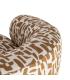 SILLÓN ESTAMPADO CREMA-OCRE TEJIDO-METAL 73 X 82 X 70 CM