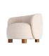 SILLÓN CREMA TEJIDO-METAL 73 X 82 X 70 CM