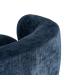 SILLÓN AZUL TEJIDO-METAL 73 X 82 X 70 CM