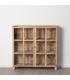 VITRINA BLANCO ROZADO MADERA DE MANGO 120 X 35,50 X 122,50 C