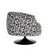 SILLÓN GIRATORIO NEGRO-BLANCO 73 X 80 X 73 CM