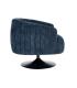 SILLÓN GIRATORIO AZUL TEJIDO-METAL 73 X 80 X 73 CM