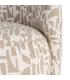 SILLÓN ESTAMPADO CREMA-BEIGE 73 X 82 X 70 CM