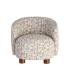 SILLÓN ESTAMPADO CREMA-BEIGE 73 X 82 X 70 CM