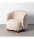 SILLÓN CREMA TEJIDO-METAL 73 X 82 X 70 CM
