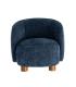 SILLÓN AZUL TEJIDO-METAL 73 X 82 X 70 CM