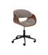 SILLA RUEDAS BEIGE-MARRÓN TEJIDO-MADERA 59 X 64 X 88 CM