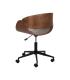 SILLA RUEDAS BEIGE-MARRÓN TEJIDO-MADERA 59 X 64 X 88 CM