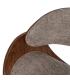 SILLA RUEDAS BEIGE-MARRÓN TEJIDO-MADERA 59 X 64 X 88 CM