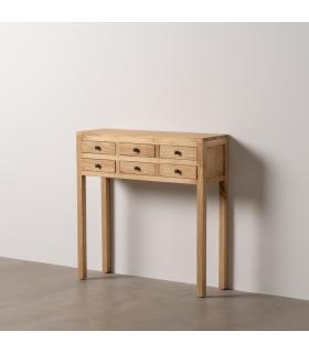 CONSOLA NATURAL MADERA MINDI ENTRADA 85 X 26 X 85 CM