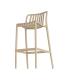 TABURETE BEIGE POLIPROPILENO EXTERIOR 52 X 50 X 101 CM