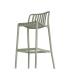 TABURETE VERDE POLIPROPILENO EXTERIOR 52 X 50 X 101 CM