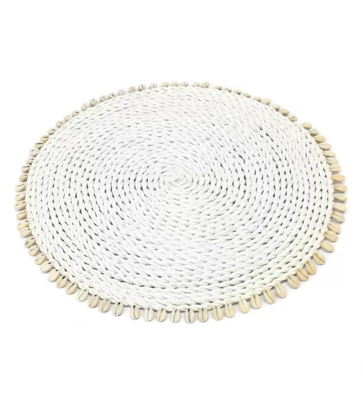 The Seagrass Shell Placemat - White